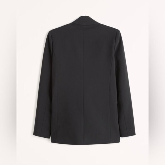 ABERCROMBIE & FITCH classic suiting blazer in black (L) - Picture 2 of 16